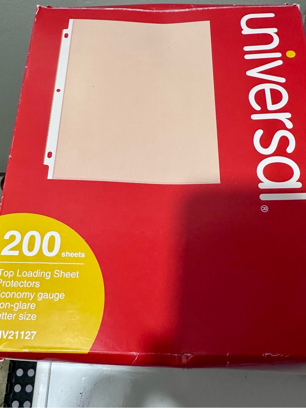 Universal Top Loading Sheet Protectors (Qty 100+)